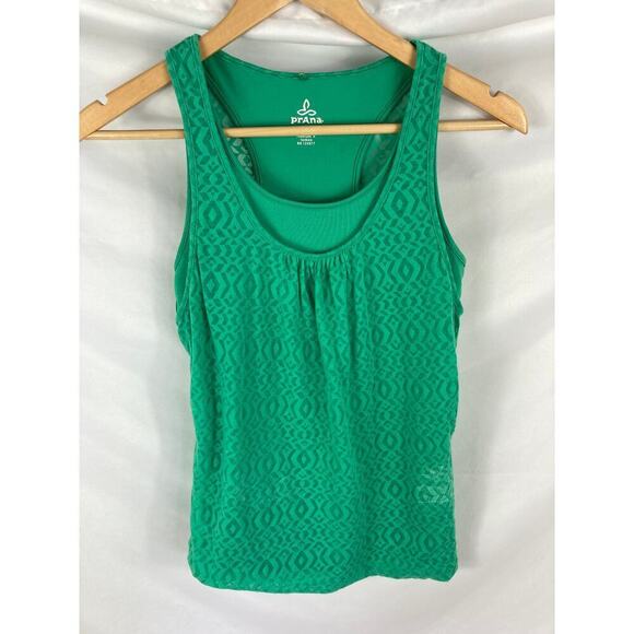 PrAna Mika Double Layer Tank Top in Green Size XS - Picture 1 of 7